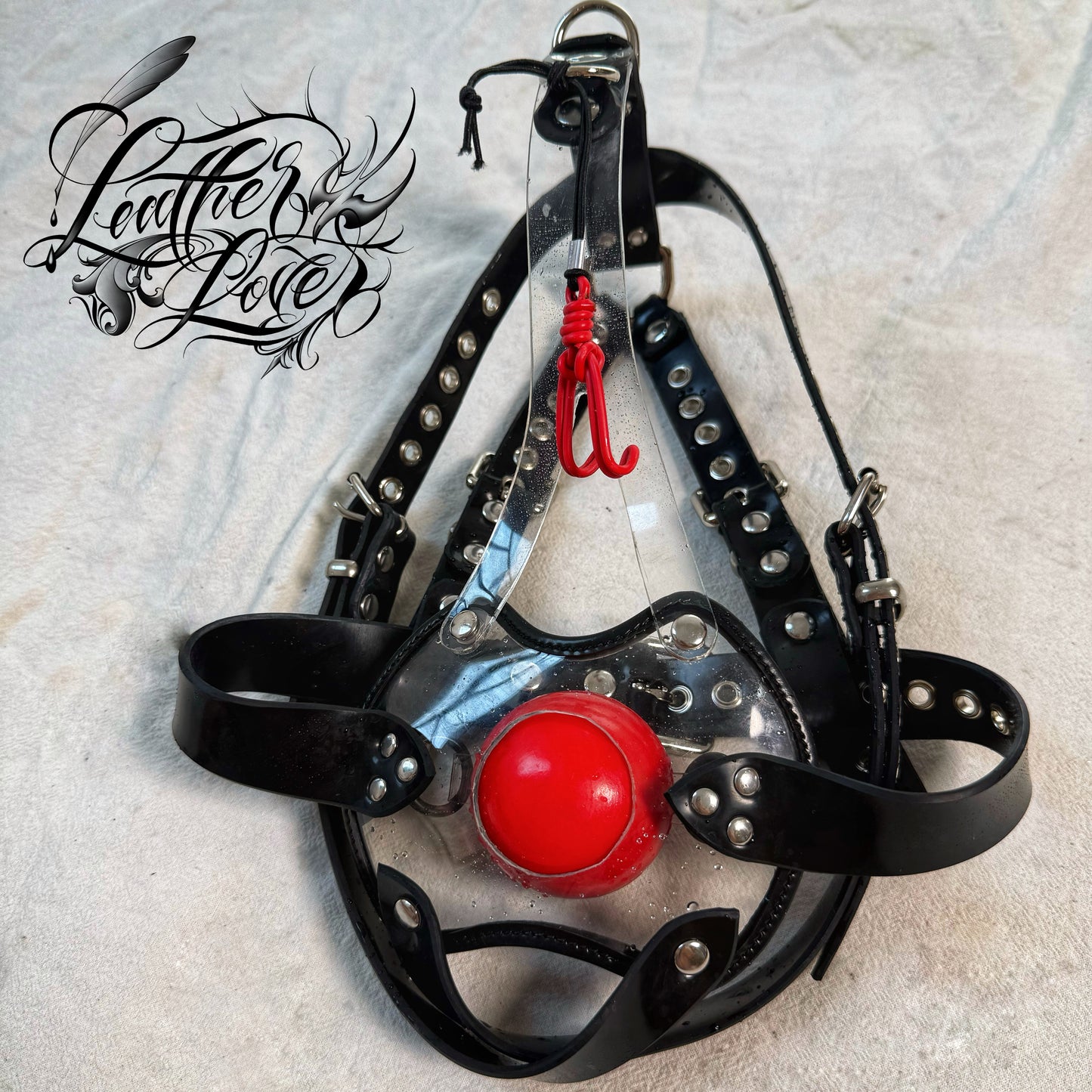 transparent rubber gag