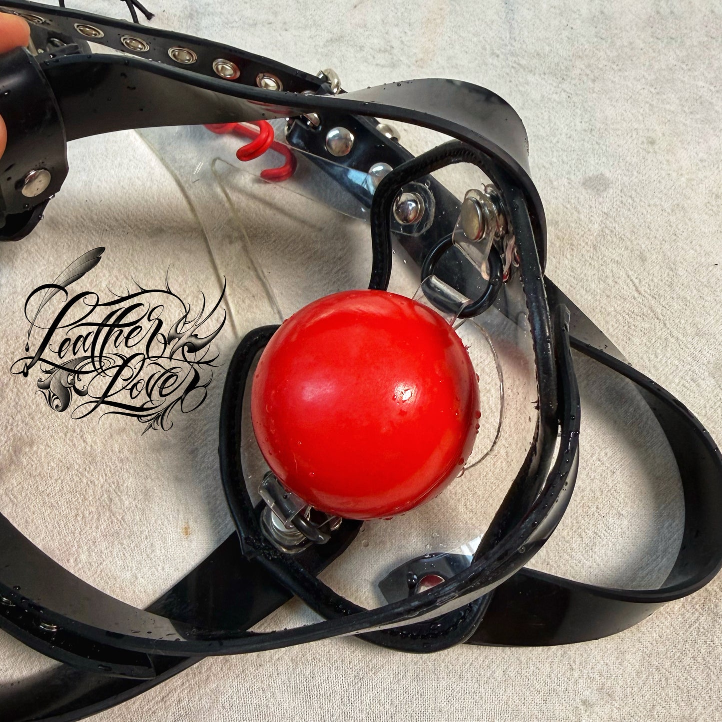 transparent rubber gag