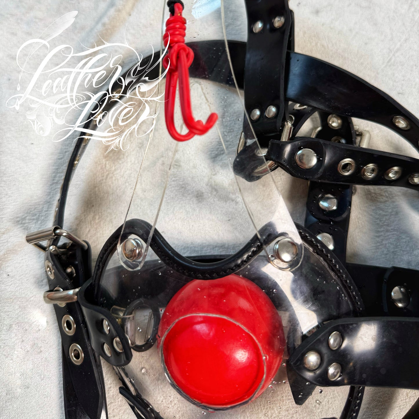 transparent rubber gag